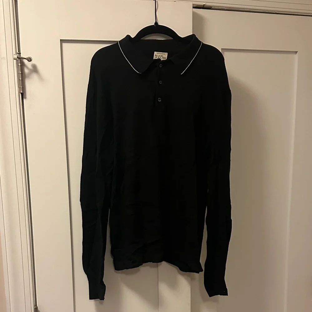 J. Crew Black Cotton Silk Blend Sweater